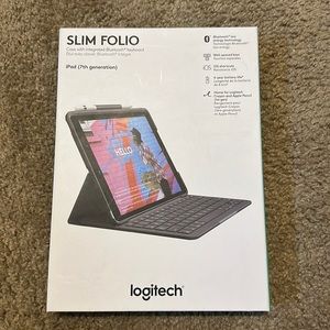 brand new logitech slim folio 7th gen ipad cover/keyboard